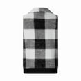 thumbnail image 4 of IROINID Débardeurs de Course pour Femmes, Cardigans Patchwork à Carreaux pour Femmes à devant Ouvert Sans Manches Cardigan Manteau en Peluche Hauts Noir G, 4 of 5