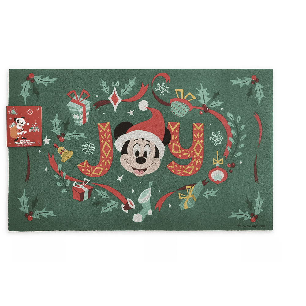 Disney Santa Mickey Mouse Joy Holiday Christmas Door Mat New Walmart
