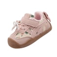 thumbnail image 2 of YOUYEDIAN Toddler Shoes Bow Lightweight Comfortable Walking Shoes Outdoor Non-Slip Sneakers(Pink,7 Toddler), 2 of 4