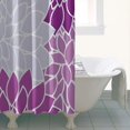 thumbnail image 4 of Purple Floral and Petal Pattern Shower Curtain 36"x72" ,Bathroom Decorative Shower Curtains Set with 12 Hooks,Modern Waterproof Washable Shower Curtain, 4 of 6