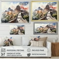 thumbnail image 4 of Designart "Forbidden City China Art painting II" Chinese Floater Framed Wall Art Living Room, 4 of 7