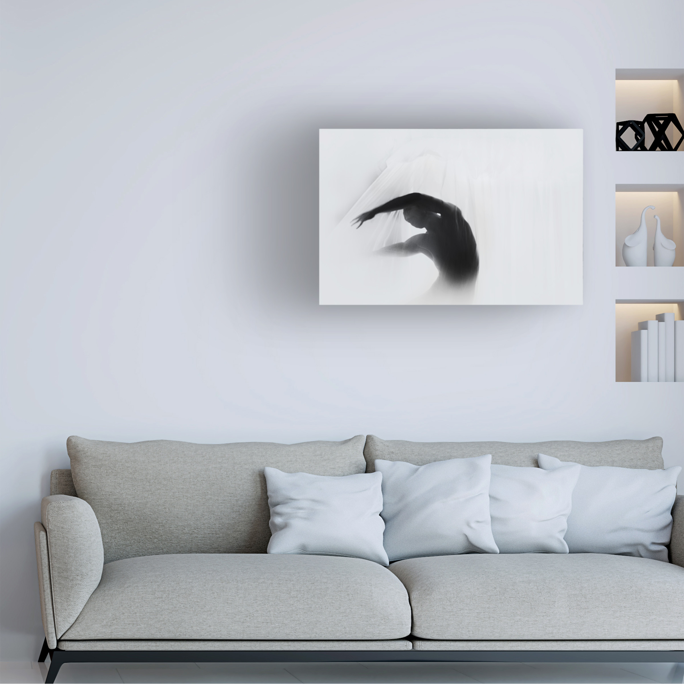 Babak Haghi 'The Dance Of Silence' Canvas Art