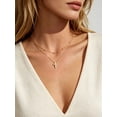 thumbnail image 2 of U7 Layered Cross Necklace for Women Silver Tone Bead Choker Dainty Small Cross Pendant Necklace Jewelry Gift for Daughter Wife Girlfriend, 2 of 6