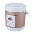 thumbnail image 2 of Olla arrocera eléctrica, máquina de Cocina eléctrica, 12V/24V, 1,6l, aparato eléctrico multifunción para coche, calentador de alimentos para Camping Oro, 2 of 8