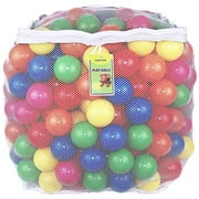 Click N 'Play Value Pack de 400 balles en plastique anti-écrasement sans phtalate sans BPA, Pit Balls - 6 couleurs vives dans un sac de rangement réutilisable et durable avec fermeture à glissière