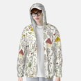 thumbnail image 6 of Rocae Colorful Mushrooms and Plants Print Breathable Sun Protection Hoodie Quick-Dry Lightweight Long Sleeve Hoodie Unisex Running Sports Shirt 3X-Large, 6 of 9