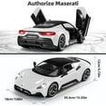 thumbnail image 5 of MIEBELY Maserati Remote Control Car, Openable Door 1:12 Scale Rc Toy Car 7.4V 900mAh Licensed 12Km/h Fast Rc Cars with Led Light 2.4Ghz Model Car for Adults Boys Girls Birthday Ideas Gift (White), 5 of 8