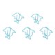 thumbnail image 1 of Lindos Clips De Papel, 100 Piezas Lindos Clips De Planificador Galvanizados Multiusos Para Oficina, 1 of 8