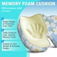 thumbnail image 5 of Premium Daisy Pattern Memory Foam Seat Cushion Ergonomic Chair Pad for Office Chair, Car, Airplane & Bleachers Sciatica, Tailbone Hip & Back Pain Relief - Chair Cushion for Long Office Workers., 5 of 5