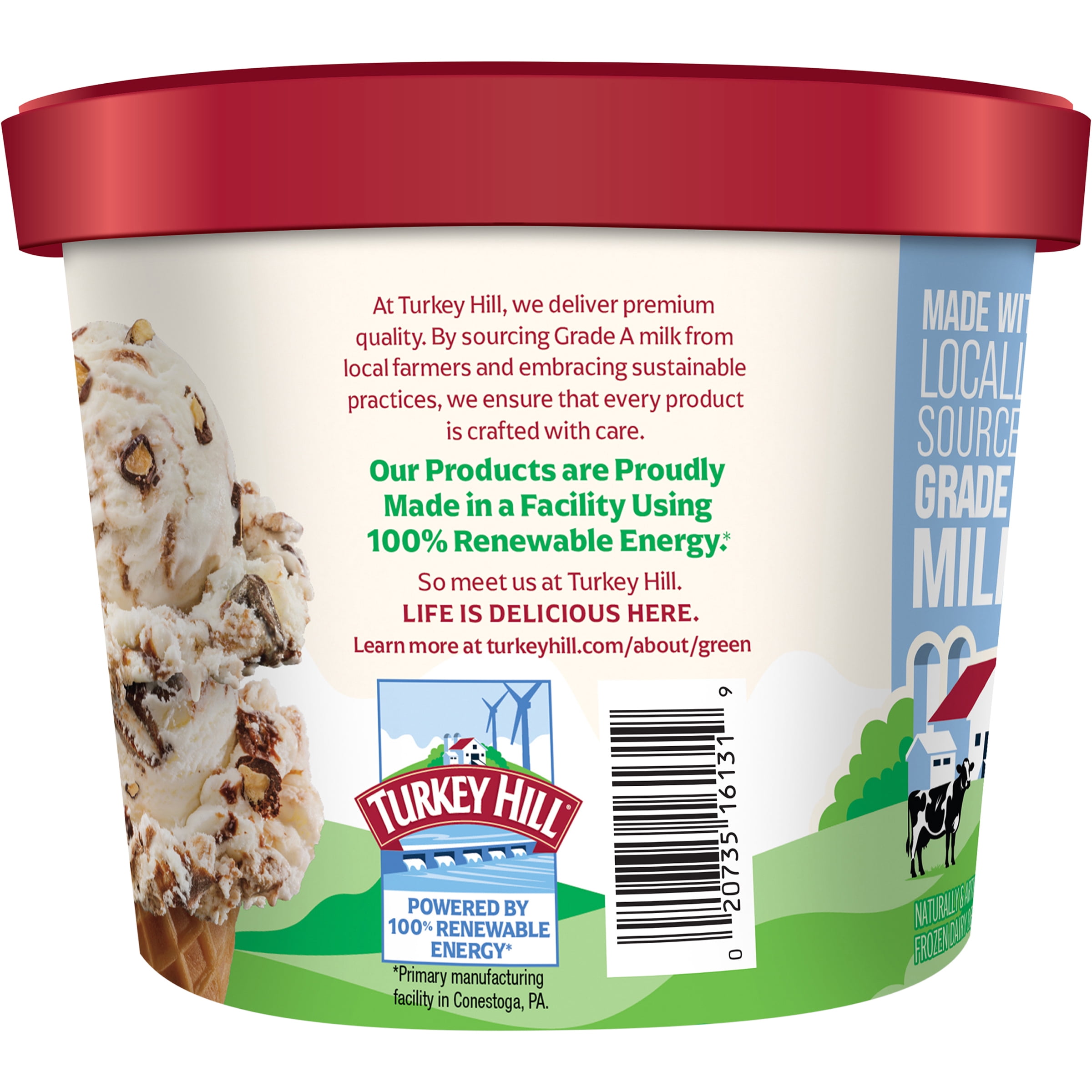 Turkey Hill Tin Roof Sundae Premium Ice Cream, 46 fl oz