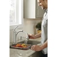 thumbnail image 5 of Moen Kinzel Spot Resist Stainless One-Handle Low Arc Pullout Kitchen Faucet with Soap Dispenser, 5 of 5