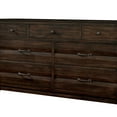 thumbnail image 2 of Benzara BM203228 7 Drawer Wooden Dresser with Rough Hewn Texture Detail, Brown, 2 of 3