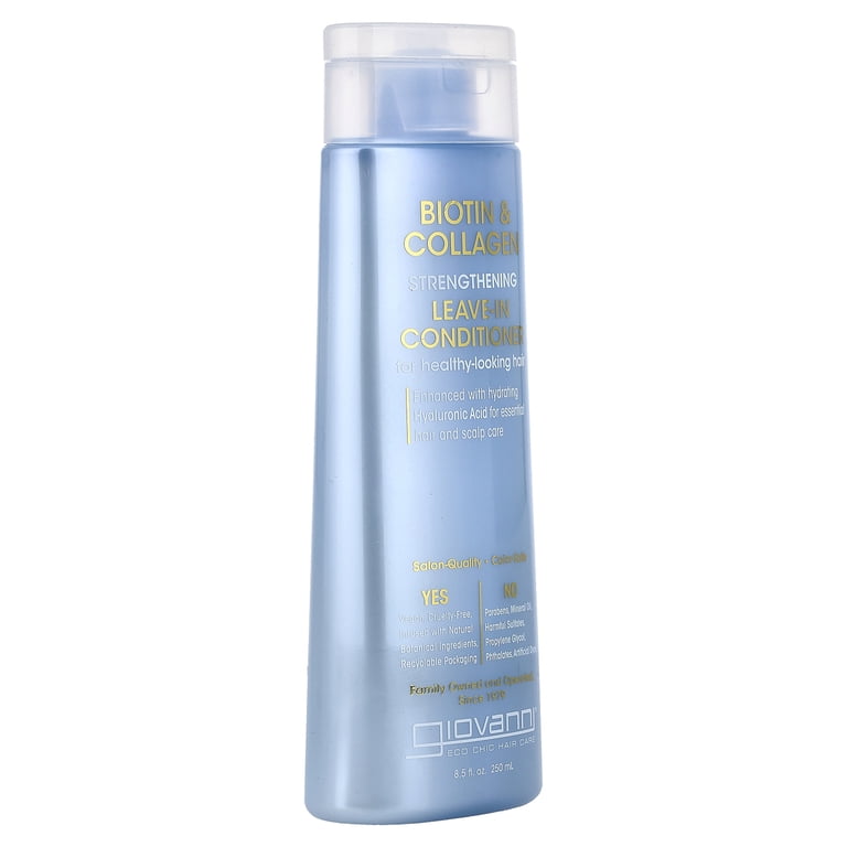 Giovanni Biotin & Collagen Leave-In Conditioner, 8.5 fl oz Giovanni Biotin & Collagen Leave-In Conditioner, 8.5 fl oz
