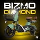 thumbnail image 2 of Bicicleta Electrica Moto Bici Scooter 3 Vel 55km/h 800w 60v Verde Bizmo, 2 of 9