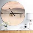thumbnail image 2 of DesignArt Loch Lomond Jetty and Mountains Large Wall Clock, 2 of 2