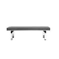 thumbnail image 4 of Pangea Home Lina 19" Polyester Fabric & Metal Tufted Bench in Charcoal, 4 of 4
