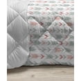 thumbnail image 3 of Abstract Down Alternative Comforter, Graphic Abstract Geometric Maze Like Design with Rounded Triangles Vintage Art, Microfiber Quilt for All Season, 5 Sizes, Multicolor, by Ambesonne, 3 of 3