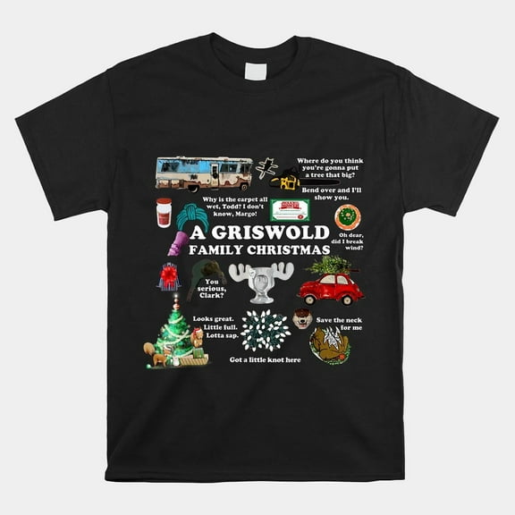 HOT SALE!! A Griswold Family Christmas Pajamas Holiday Xmas T-shirt Size S-5XL