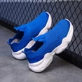 thumbnail image 4 of Djtdsds Kids Solid Color Knit Slip-On Sneakers Breathable Lightweight Casual Running Shoes Size:12.5-13 Years, 4 of 6