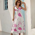 thumbnail image 2 of Flamingo Pattern Pattern Design Sleeveless Dress Summer Clothes for Women Women's Clothing 2025, 2 of 7