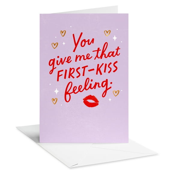 American Greetings Romantic Valentine's Day Card (First Kiss)