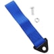 thumbnail image 3 of Juego de 2 correas de remolque para coche, gancho para parachoques delantero/trasero, color azul 2 piezas, 3 of 8