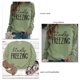 thumbnail image 4 of Jersey de manga larga con cuello redondo, sudadera holgada informal de fibra de poliéster de color sólido para mujer, verde oliva L, 4 of 5