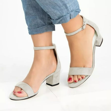 

Cathalem Sandals For Women Ladies Fashion Peep Toe Causal Shoes Hollow Out High Heels Clear Studded Sandals for Women Beige 7.50
