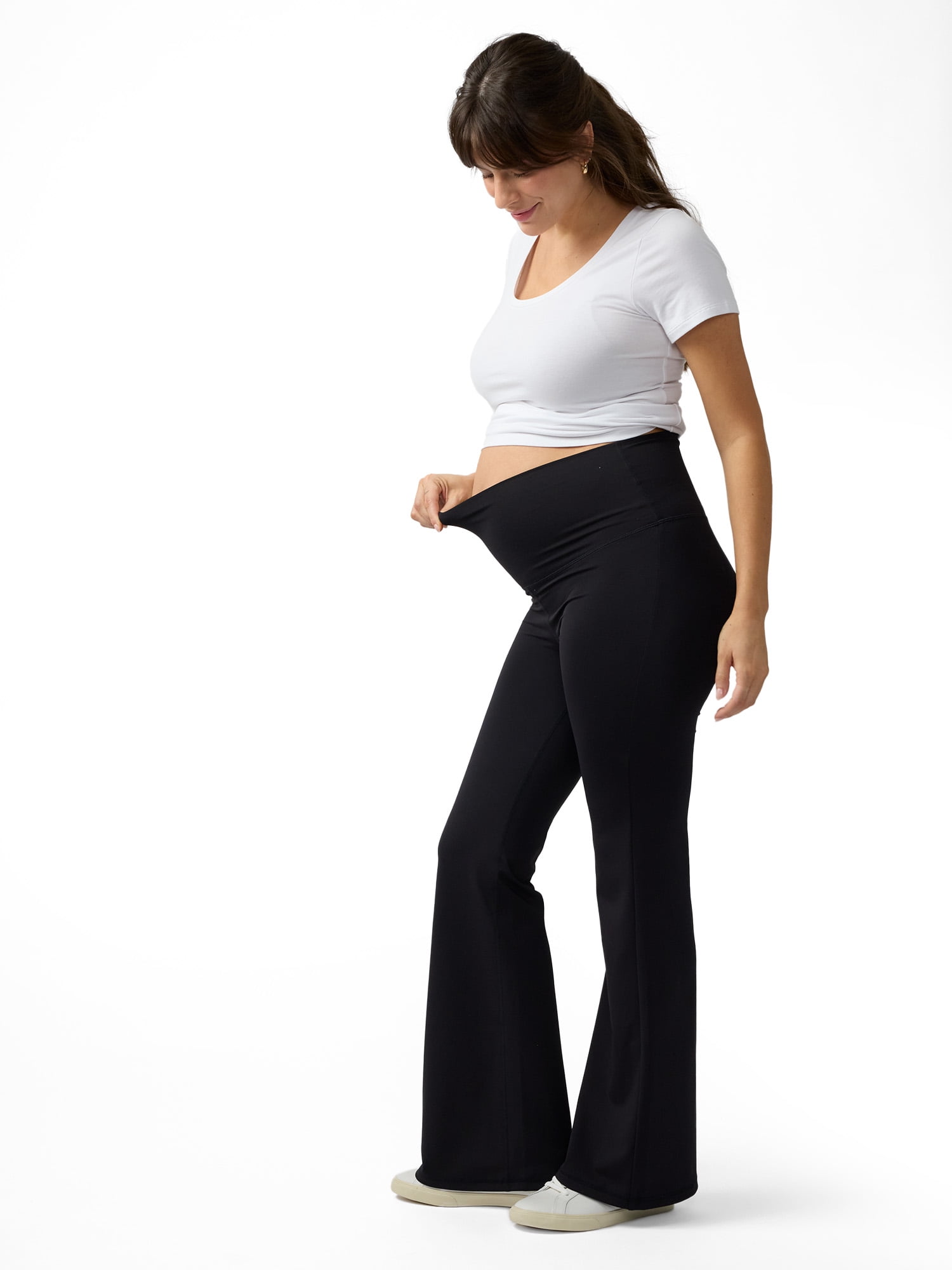 Ingrid & Isabel For Every Belly Women's Maternity Favorite Flare Leggings, Sizes S-XXL