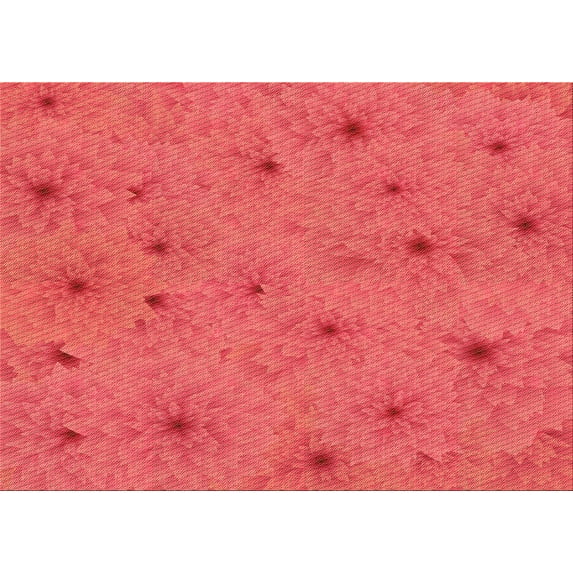 Ahgly Company Machine Washable Indoor Rectangle Transitional Red Area Rugs, 2' x 5'