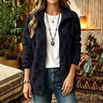 thumbnail image 6 of QIbmong Fleece Zip-up Jacket for Women Fuzzy Long Sleeve Collar Coat Lightweight Outwear Casual Winter Warm Soft Top(M,Black), 6 of 9