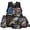 Distressed USA Flag Largemouth Bass, variant on Yspwyqan Distressed USA Flag 4Pcs Kids Backpack Set with Lunch Box Pencil Case, Largemouth Bass Lightweight Large Capacity Bookbag for Elementary Middle School Travel