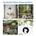 thumbnail image 7 of White Cat Stained Glass Suncatcher Colored Handmade Window Hangings Glass Suncatcher Crafts Kits for Indoor Garden Christmas Decor and Memorial 16x16cm(1), 7 of 7