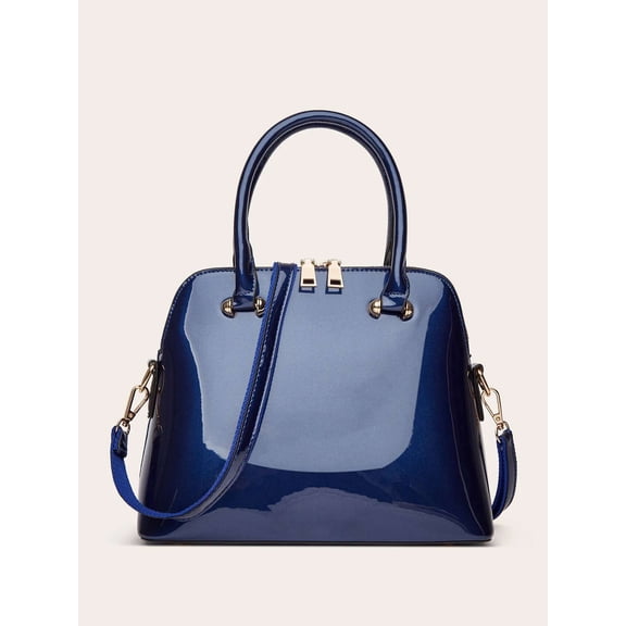 Fashionable Single Shoulder Crossbody Bag with Patented Finish