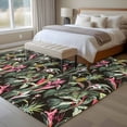 thumbnail image 4 of 6'x9' Area Rugs, Tropical Pineapple Indoor Outdoor Area Rug for Living Room Bedroom, Pink Green Botanical Leaves Washable Bathroom Rugs Kitchen Floor Carpet Mats Home Decor Aesthetic, 4 of 8