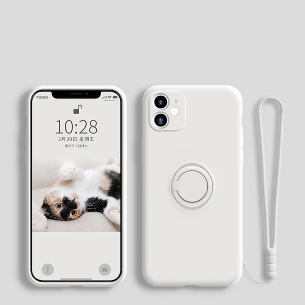 LOVECOM-funda de silicona líquida suave Original para Xiaomi Mi 12T Pro 11T Redmi Note 11 10 Pro, funda con correa para soporte de anillo para Mi Poco X3 Tan Jianjun unisex