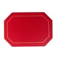 thumbnail image 2 of 1 Pc Reversible Placemats, Faux Leather Heat Resistant Placemats Washable Table Mats Wipeable Place Mats for Dining Table Wedding Coffee Shop Decoration, 5.51x3.94 Inch, Red, 2 of 9