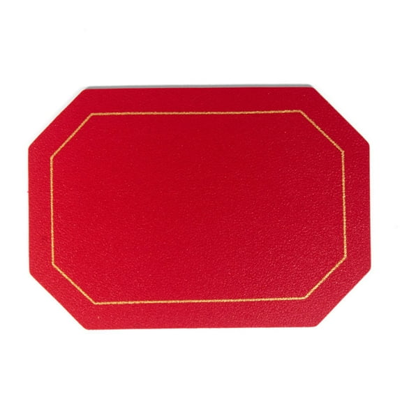 Kitchen Placemat Placemats Table Washable Pu Leather Table Mats. Wear Stain And Heat Elegant Placemats For Dining Table,Red Kitchen Placemat