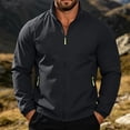 thumbnail image 2 of Men's Lightweight Windbreaker Jackets Long Sleeve Stand Collar Full Zipper Waterproof Rain Coat Outdoor Hiking Jacket, M, 2 of 8