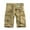 Khaki, variant on IROINNID Cargo Shorts for Men Summer Outdoors Patchwork Color Button Pocket Sport Shorts Pants,Gray