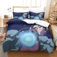 thumbnail image 1 of Naruto Duvet Cover Anime Characters Print Design Soft Microfiber Bedding Set With Zipper Closure Kids Teens Adult Single, 1 of 5