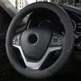 thumbnail image 1 of Universal New Steering Wheel Cover Breathable Artificial Leather Car Steering-Wheel Cover Fabric Braid Auto interior Accessories, 1 of 5