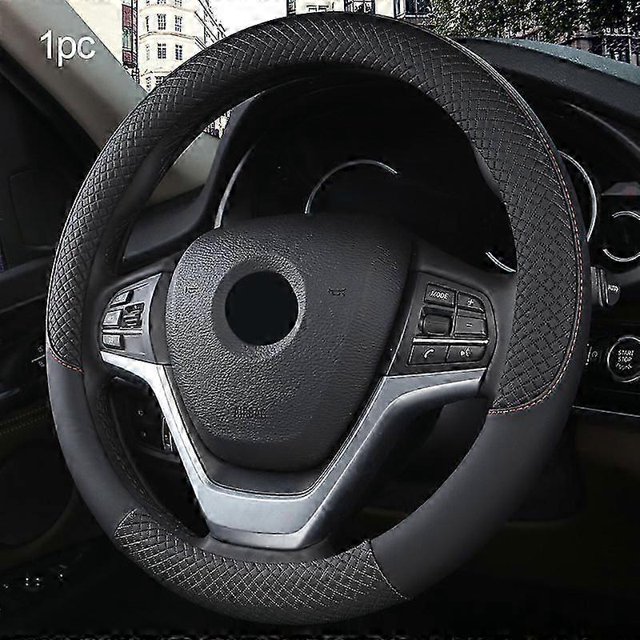Universal New Steering Wheel Cover Breathable Artificial Leather Car Steering-Wheel Cover Fabric Braid Auto interior Accessories