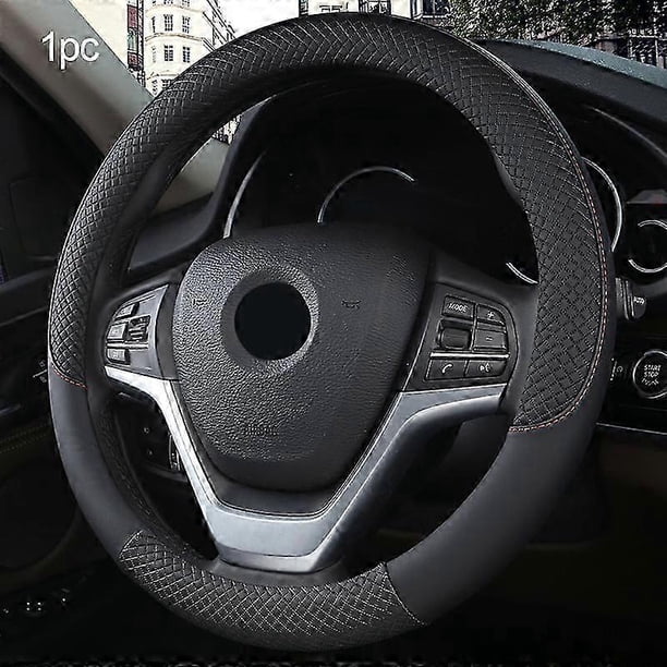 Universal New Steering Wheel Cover Breathable Artificial Leather Car Steering-Wheel Cover Fabric Braid Auto interior Accessories
