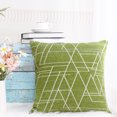 thumbnail image 4 of PiccoCasa Housse de Coussin en Polyester 18"x18 Pouces, Vert, 4 of 10