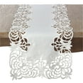 thumbnail image 3 of Saro Lifestyle Embroidered Cutwork Design Table Runner, 3 of 3