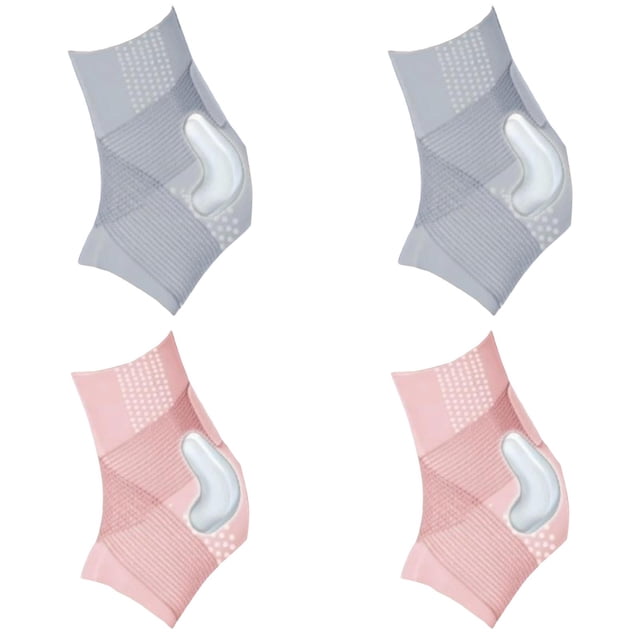 WUSUOWEI 4PCS Ankle Support Brace,Helps Stabilize The Ankle Muscles and Joints,Adjustable Ankle Support Brace,Compression Ankle Brace Sleeve Wrappings for Sprained.for Injury and Stress Relieving