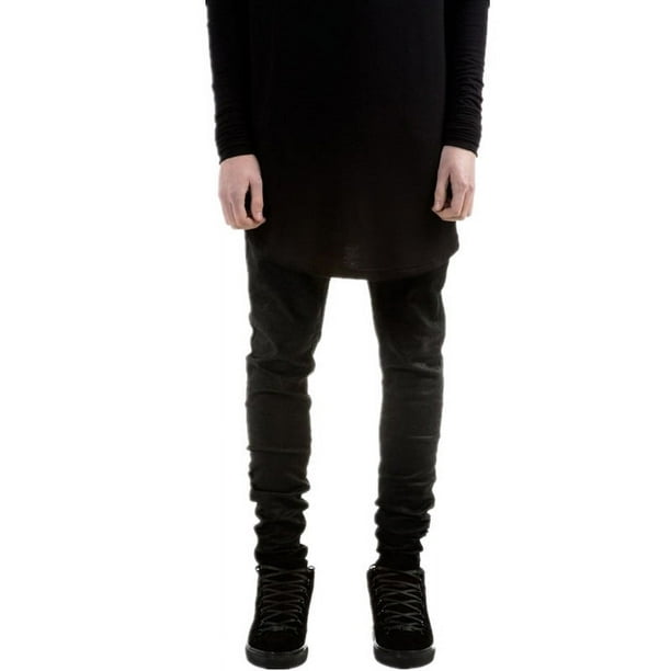 New Men Black Ripped Skinny Jeans Hip Hop swag Denim Scratched Biker Jeans Joggers pants Famous Brand Designer Men Trousers Walmart