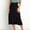 01 Black, variant on Weiqiqre Skirts for Women Button Down Flare Midi Skirt High Waisted A Line Flowy Skirt