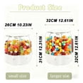 thumbnail image 2 of THLKIF Rotating Candy Dispenser with Lid, Durable Plastic Transparent Drawer with 360° Design, Multi-Grid Storage Container for Rice, Grains, Cereals, and Candies, 2 of 8